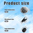 thumbnail image 2 of CHL-9pcs Lapel Microphone Windscreen, Lapel Microphone Accessories Kit Includes 3 Furry Windscreen & 3 Foam Cover & 3 Lav Mic Clips for Decreasing Wind Noise, 2 of 4