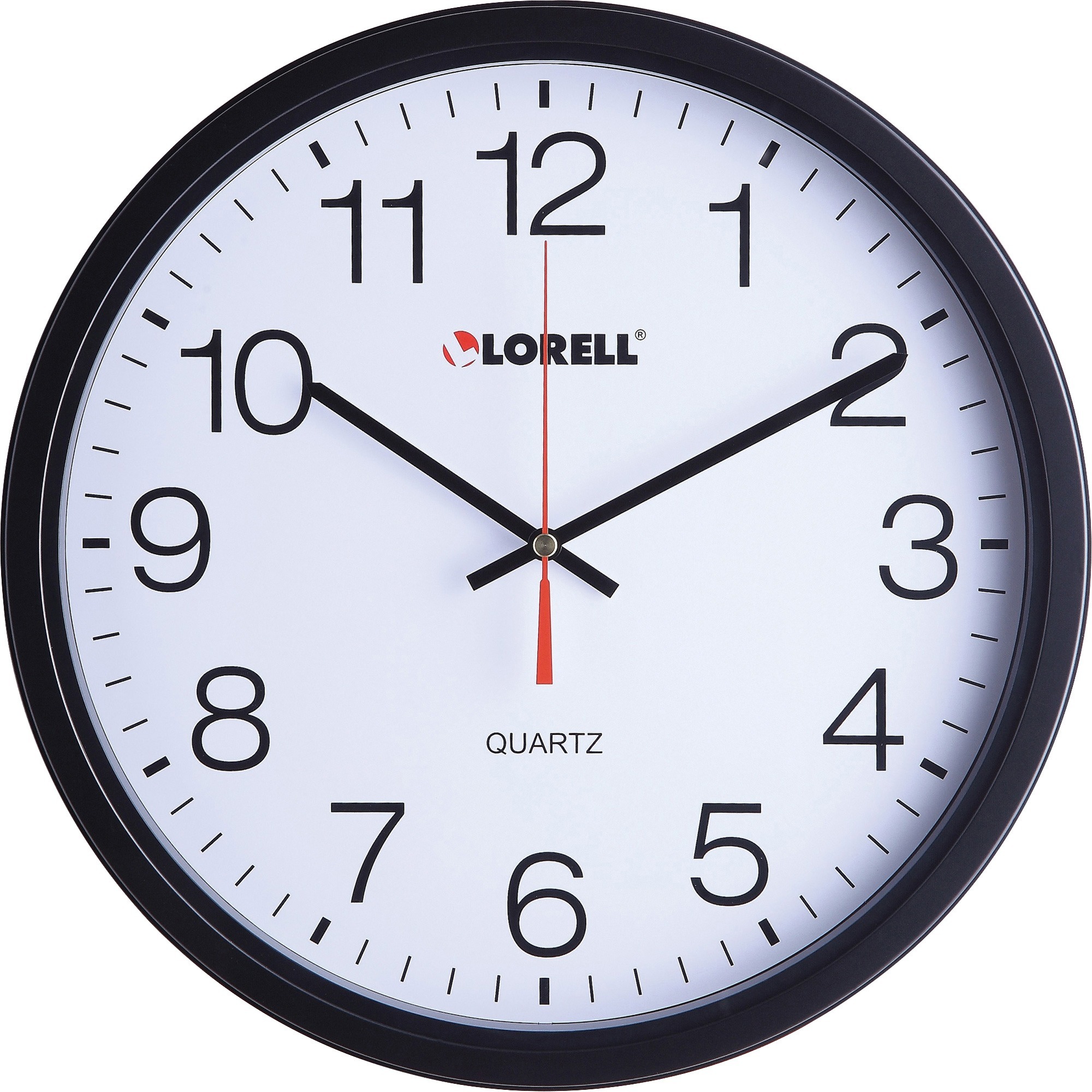 Lorell 121/2" Slimline Wall Clock