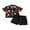 Black, variant on Cjfdfy Toddler Baby Boy Halloween Outfits Pumpkin Ghost Print Short Sleeve Bowtie Shirts And Shorts Little Baby Cute My First Halloween Clothes 6M-4Y