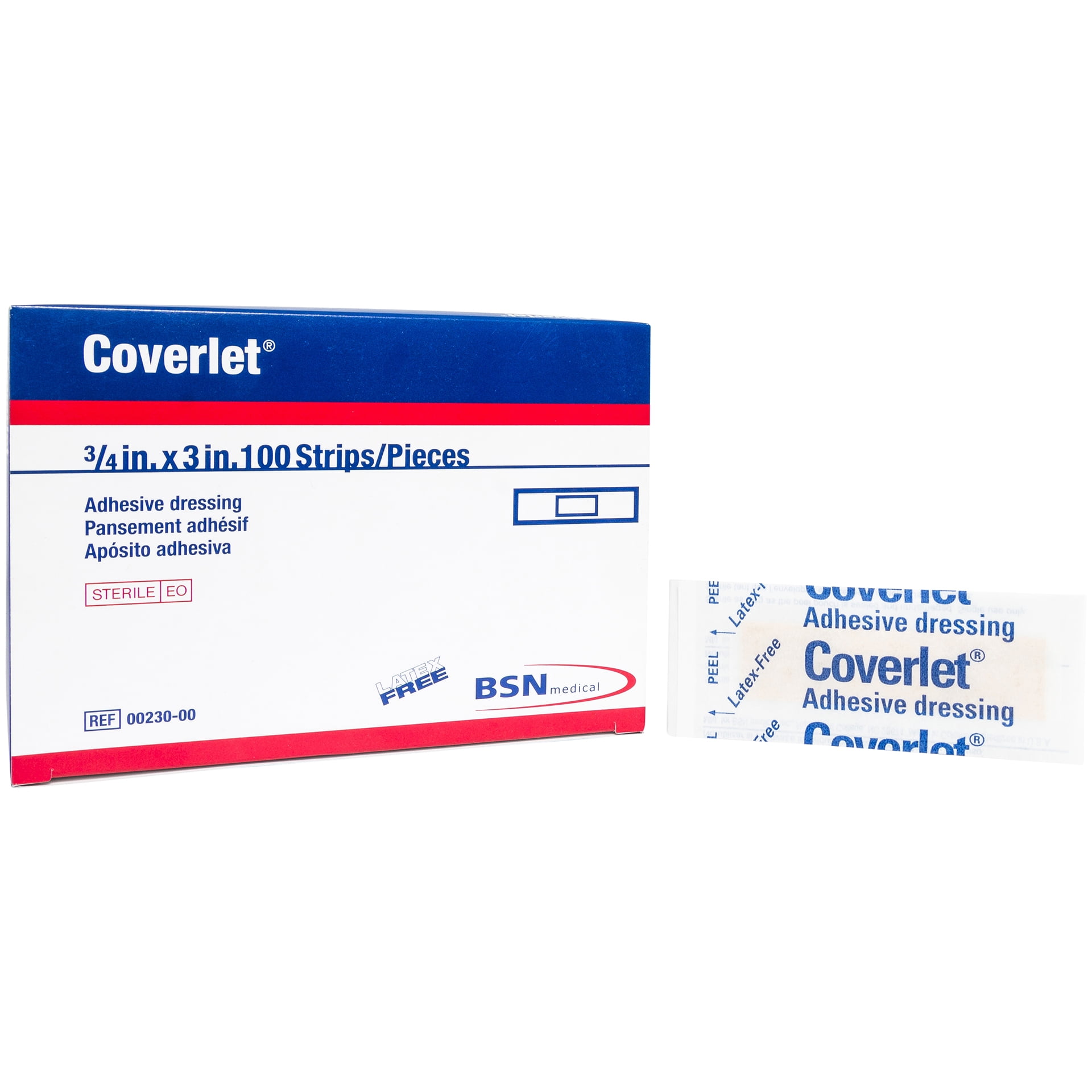 Coverlet Adhesive Bandages 3/4" x 3" Box of 100