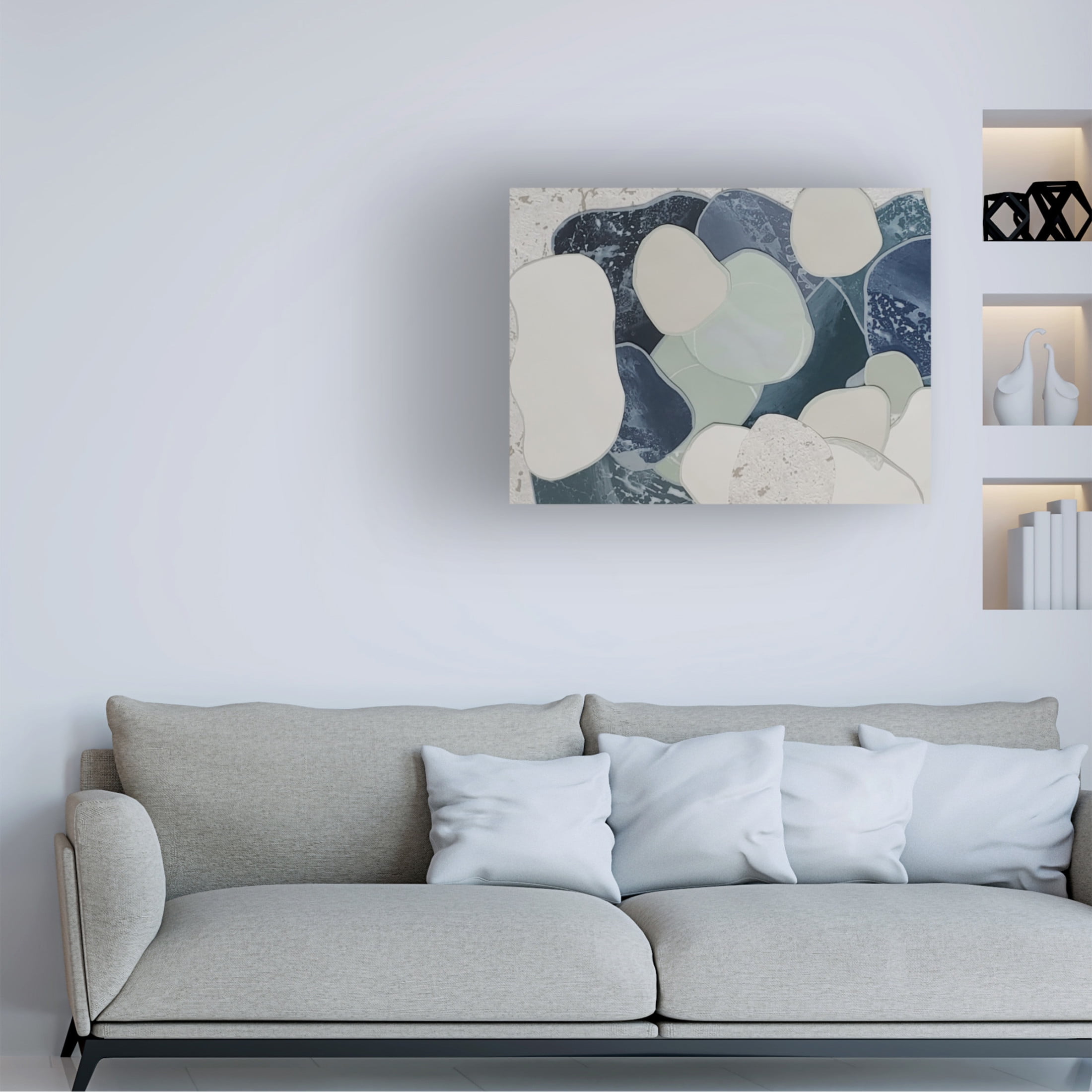 Trademark Fine Art Coco Good  Lily Pond Landscape I Canvas Wall Art