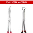 thumbnail image 3 of 11' Extra Long Reach Spark Plug Pliers with Ring Head, 280 MM Long Nose Pliers Car Spark Plug Wire Removal Pliers, 3 of 5