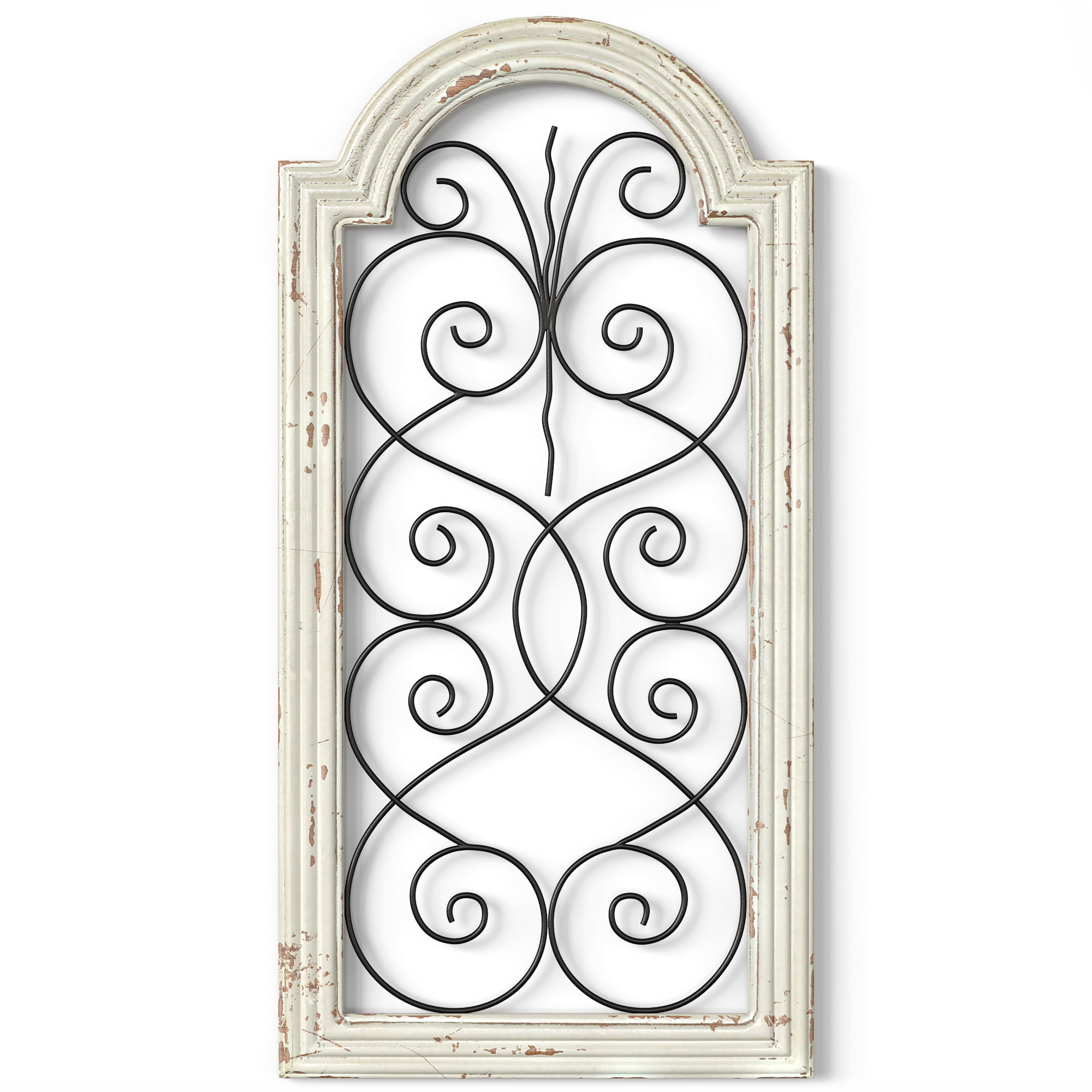 Classic Scroll Wrought Iron Metal Wall Decor Rustic Antique Indoor Outdoor 