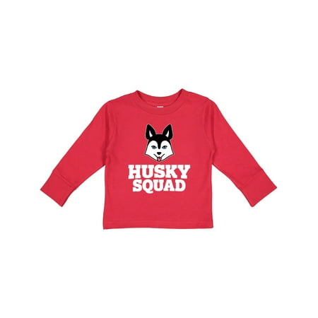 

Inktastic Dog Husky Squad Gift Toddler Boy or Toddler Girl Long Sleeve T-Shirt