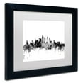 thumbnail image 3 of Trademark Fine Art "Philadelphia PA Skyline B&W" Canvas Art by Michael Tompsett, White Matte, Black Frame, 3 of 4