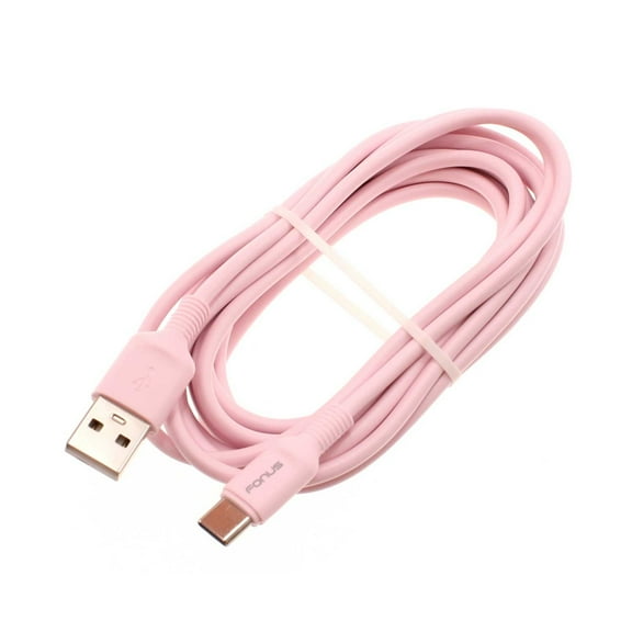 For Nokia C300/C110 - 10ft Long USB-C Cable, Pink Charger Cord Power Wire Type-C Fast Charge Sync for Nokia C300/C110 Phones