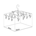 thumbnail image 2 of CNKOO 1pc Clothes Drying Hanger Multiple Clips Traceless Odorless for Home Wardrobe, 2 of 4