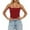 Red, variant on Women's Slim Fit Sleeveless Tank Top with Removable Padded Cups, Adjustable Spaghetti Straps, Double-Lined Camisole for Layering and Casual Wear