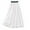 White, variant on EINCcm Women's Cotton Linen Skirts Drawstring High Waist Skirts Plain Layered A-Line Flared Flowy Midi Long Skirts