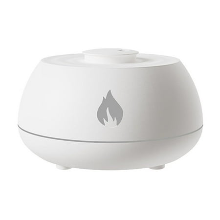 

Oaqiey Clearance Dehumidifiers for Home Simulation Colorful 3D Flame Aromatherapy Humidifier White