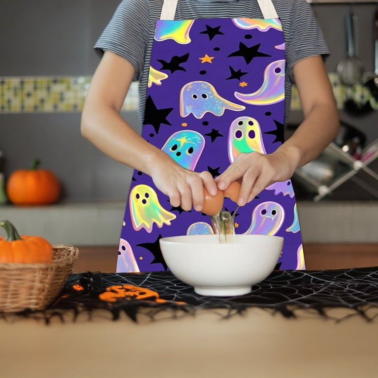 Halloween Horror Apron – Unisex Bloody Handprint Or Eyes Design, Waterproof & Adjustable For Kitchen Or Cosplay