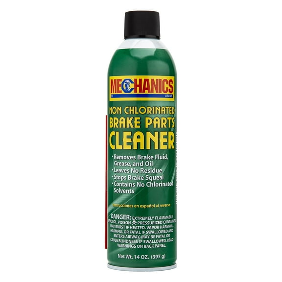 Mechanics Non-Chlorinated Brake Parts Cleaner, Removes Dirt, Grease, Oil, and Brake Fluies - 14 Ounce