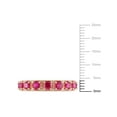 thumbnail image 2 of Miabella Women's 1-5/8 Carat T.G.W. Created Ruby Rose Gold Flash Plated Sterling Silver Full Eternity Anniversary Band, 2 of 6