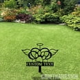 thumbnail image 3 of Craftnamesign Custom Dog with Angel Wings Memorial Stake, Pet Memorial Sign, Metal Yard Stakes, 3 of 4