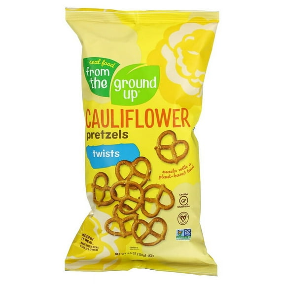 From The Ground Up, Cauliflower Pretzels, Twists, 4.5 oz Pack of 3