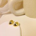 thumbnail image 1 of Pendientes de gota de agua dorada, nicho, pendientes de diseño avanzado europeo y americano, pendientes de temperamento únicos, 1 of 6