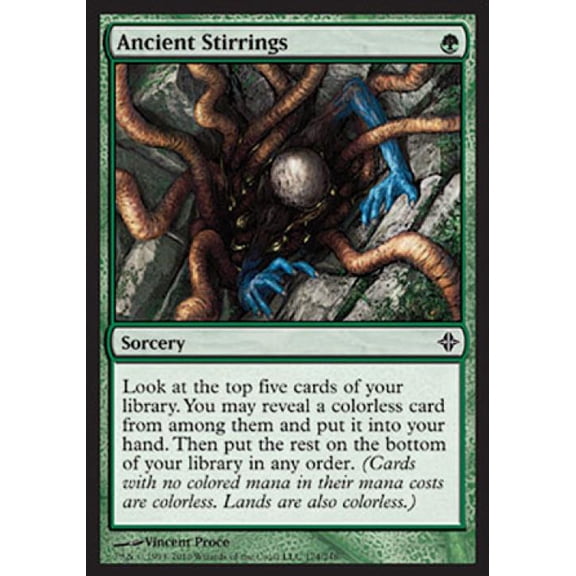 Magic the Gathering - Rise of the Eldrazi - Ancient Stirrings Light Play
