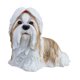 thumbnail image 2 of Estatua de perros malteses escultura animal de resina de resina figura decorativa de adorno para la mesa del dormitorio decoración del hogar Corbata de cabello rojo, 2 of 9