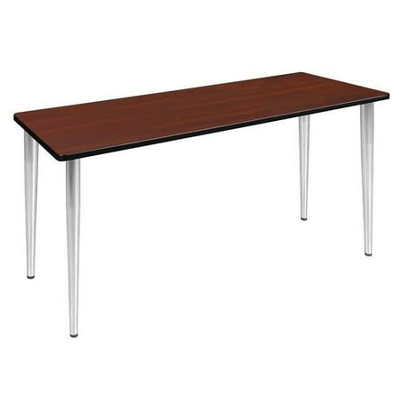 

Regency 72 x 24 in. Kahlo Tapered Leg Table Cherry & Chrome