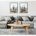thumbnail image 5 of Sylvie Tall Saguaro Cacti Desert Mountain 18 in x 24 in Framed Photography Canvas Art Prints, by Kate and Laurel Set of 2, 5 of 6