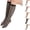 Black, variant on HAJWOH Women's Sheer Knee High Stockings Nylon Stocking Wide Band Non-Slip Hosiery