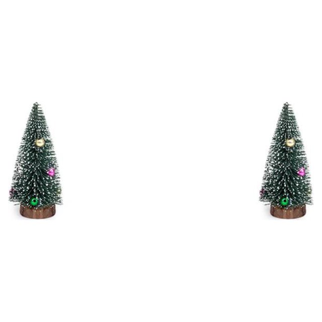 Cateissary simulación árbol de Navidad miniatura atmósferas artificiales decoración de Navidad artesanía planta ornamento fotografía regalo Type3 NO3