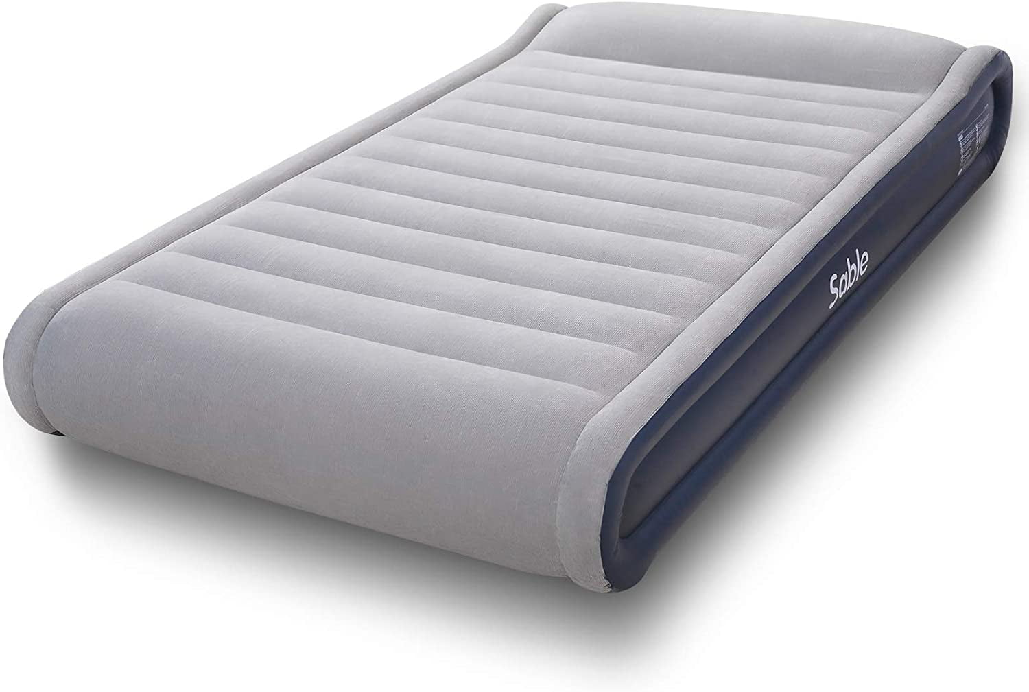 Full Size Air Mattress Blow up with Built-in Pump and Sto Sable Inflatable Bed 