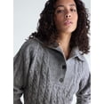 thumbnail image 4 of Free Assembly Women's and Women's Plus Bib Collar Sweater, Midweight, Sizes XS-4X, 4 of 5