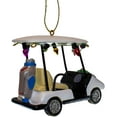 thumbnail image 4 of Kurt Adler 3.5 Inch Resin White Golf Cart Ornament, 4 of 7