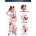thumbnail image 4 of VISgogo Vestido de Halloween para Mujer, Manga Larga, Cuello Redondo, Estampado, Adelgazante, Casual, Club, Fiesta, Vestido de una Pieza VISgogo moda, 4 of 6