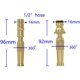thumbnail image 3 of Cabezal de aspersor de jardín, pistola de agua de alta presión de pulverización directa de flujo variable de latón, manguera de 1/2 pulgada, conector de 16mm, boquilla de riego para lavado de coc, 3 of 4