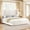 Beige Velvet, variant on Amerlife Queen Bed Frame with 49” Upholstered Wingback Headboard, Noise-Free Platform Bed with Steel Frame and Slip-Resistant Edges, Khaki