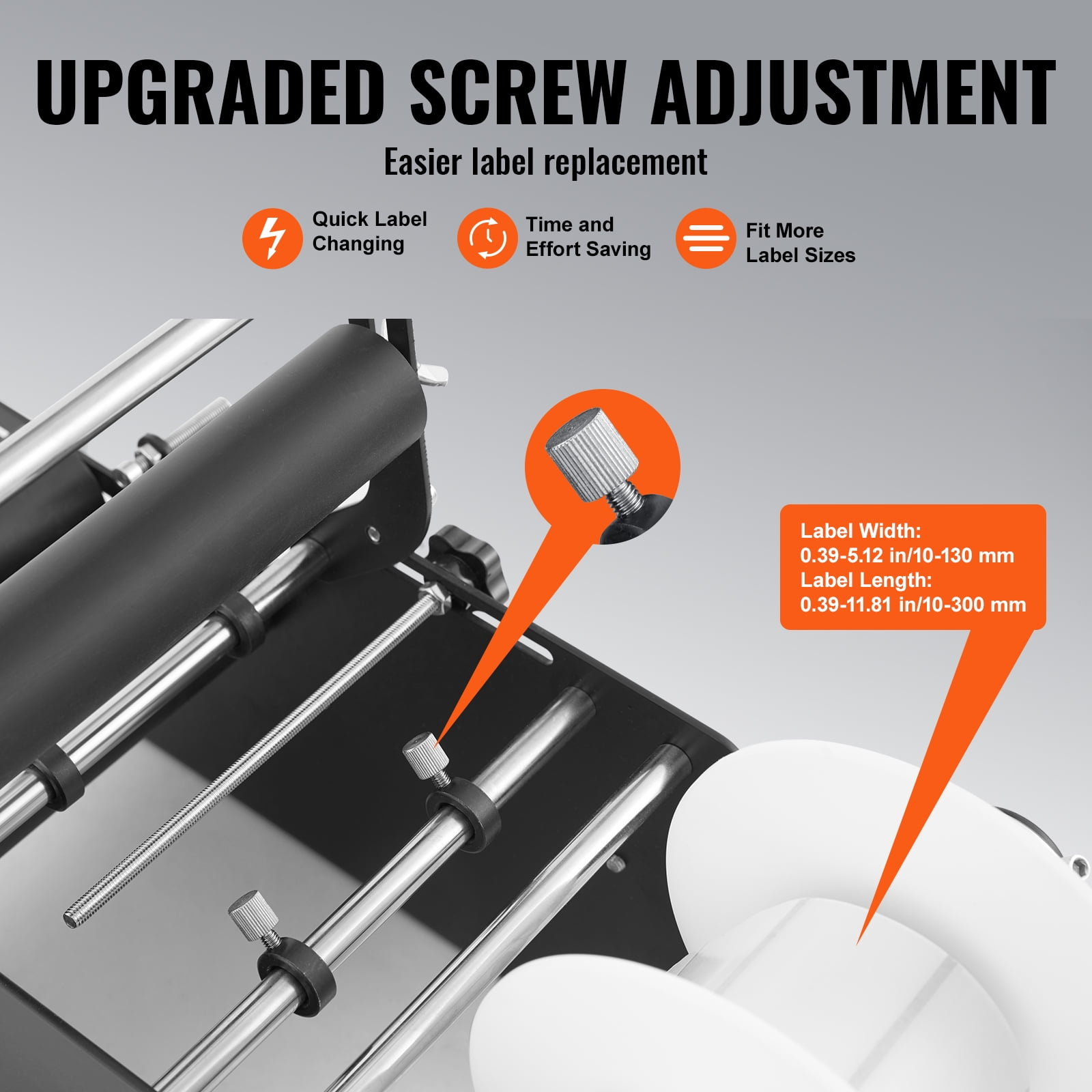 KFFKFF Manual Round Bottle Labeling Machine Label Applicator 15-20 Bottles/min