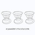 thumbnail image 3 of Minimalist Metal Air Greenery Stands Set of 3, Spring Base Soilless Botanical Holders for Office Desk, Workspace, Home Living Room, Shelf & Tabletop Decorative Display for Modern Interiors, 3 of 7