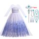 thumbnail image 1 of Disney Girls Frozen Elsa Princess Dresses Kids Cosplay Snow Queen Carnival Party Mesh Clothing Children Birthday Outfit CostumeTag 150cm (9T-10T) Gao Jinjia LED, 1 of 2
