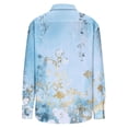 thumbnail image 5 of Plus Size Women's Long Sleeve Button Down Shirt with V-Neck and Loose Fit for Casual Comfort, 5 of 6