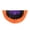 D, variant on Halloween Pleated Fan Flag 35.4Γ17.7 Inch,Weather Resistant Polyester Halloween Bunting Banner with 3 Grommets Half Fan for Outdoor Porch Fence Balcony Garden Party Decor(A)