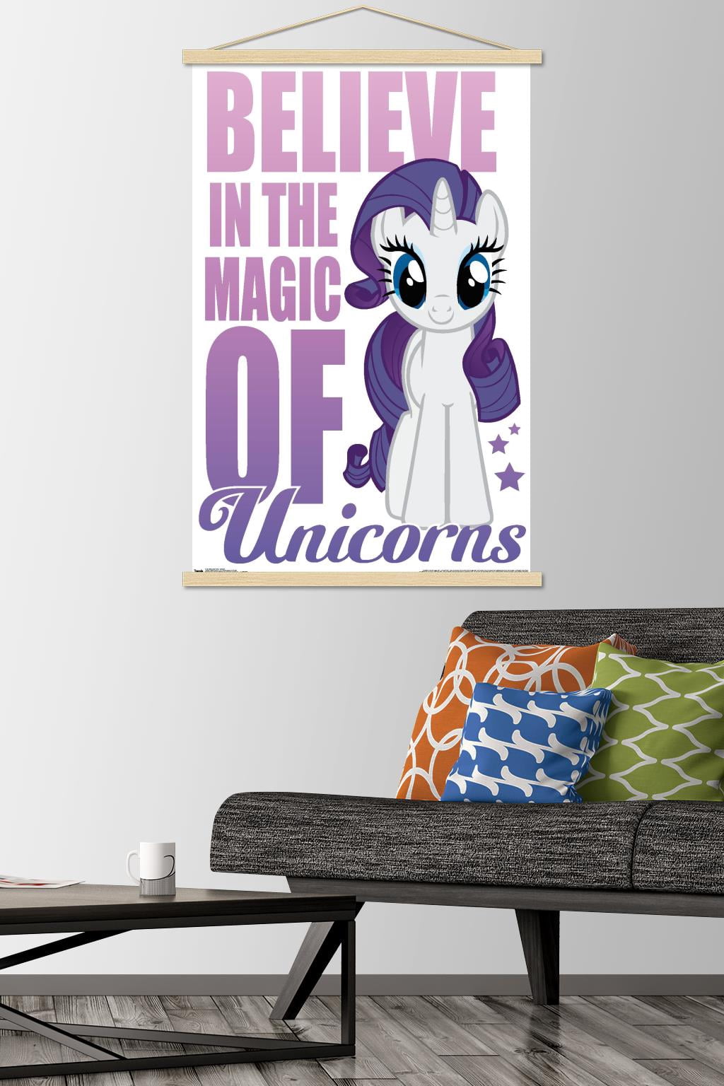 Hasbro My Little Pony - Believe Wall Poster with Wooden Magnetic Frame, 22.375" x 34"