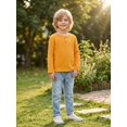 thumbnail image 6 of PureChapter Boys T Shirts Boys Tshirts Basic Solid Cotton Long Sleeve Henley Tops, 6 of 8