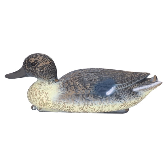 Pato de plástico de simulación realista, señuelo de caza para jardín, 34,5 x 13 cm