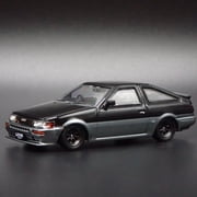 Open Box 1983-1987 TOYOTA COROLLA AE92 LEVIN BLACK 1/64 SCALE DIORAMA DIECAST MODEL CAR