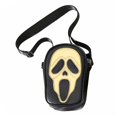 thumbnail image 1 of Bolso de mano de cuero unisex con correa ajustable PU con cremallera Sling Bag Halloween Candy Bag, 1 of 7