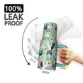 thumbnail image 3 of OBREWU Boston Terrier Floral Flowers Tumbler with Handle and Lid,Boston Terrier Floral Flowers 40oz Double Wall Vacuum Insulated Tumbler,Cups Gift for Women and Men, 3 of 7