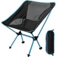 thumbnail image 1 of Silla de camping plegable portátil, silla de pesca ultraligera y compacta con bolsa de transporte, carga máxima de 210 kg, 1 of 4