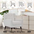 thumbnail image 6 of DREAMSIDEA Modern Button Tufted Accent Chairs Set of 4 Upholstered Indoor,Linen Living Room Arm Chair for Bedroom, Beige, 6 of 6