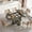 Natural, variant on CQSXDA Oval Dining Table for 4-8 with Wood Base and Storage Shelf, Extendable from 43.3in to 59in,Black