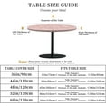 thumbnail image 2 of Round Fitted Tablecloth with Elastic Edge Design Table Cover Waterproof Stain-Resistant Wipeable Table Cloth Best for 46"-50" Round Tables Red Checkered Pattern, 2 of 4