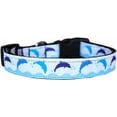 thumbnail image 2 of Blue Dolphins Nylon Dog Collar SM, 2 of 2