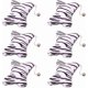 thumbnail image 1 of 6 juguetes de peluche de hierba gatera para gatos, con hierba gatera interactiva masticable, para el cuidado y protección dental, aptos para gatos de interior (estampado de cebra)., 1 of 5