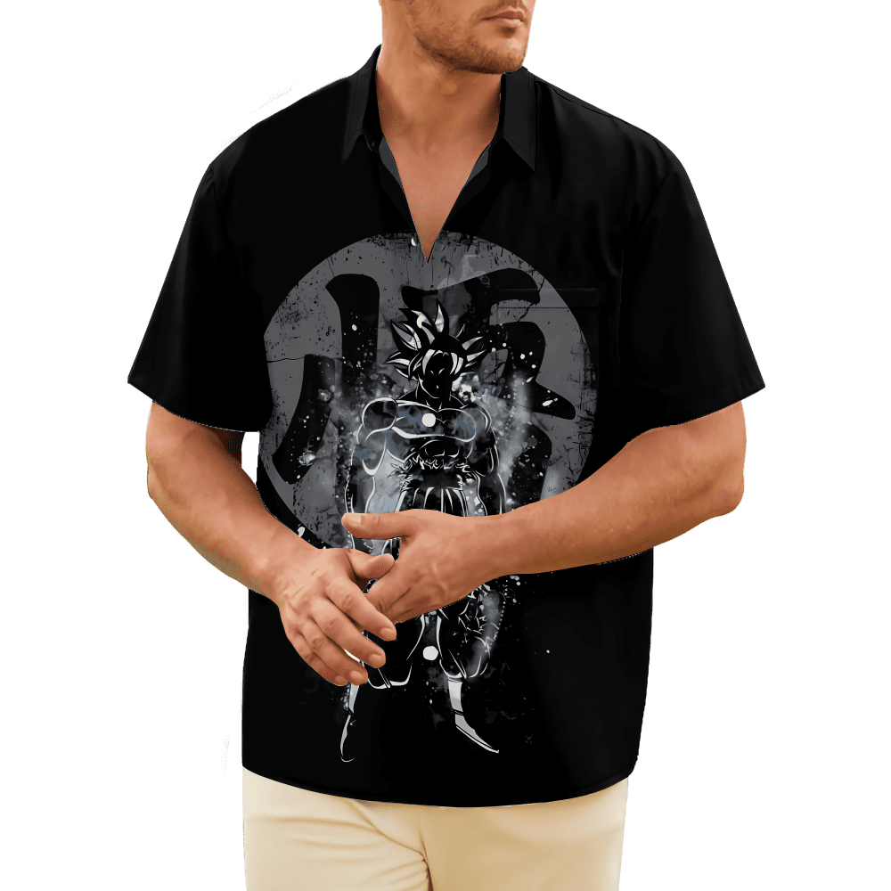 Hawaiian Boys & Men Shirt Dragon Ball Print Short Sleeve Button-Down ...
